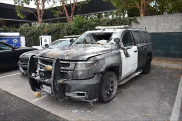 Patrol Vehicle Damaged