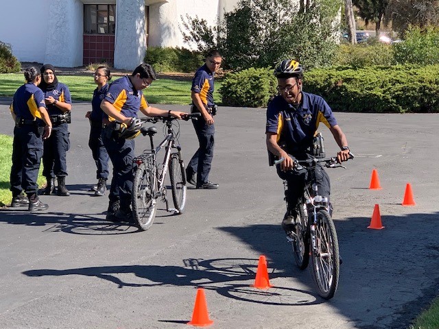 South Sacramento Explorers on bicycles
