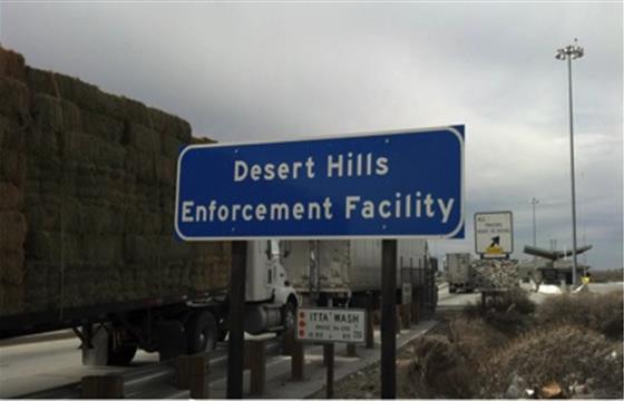 Exterior photo of DesertHills Commercial Vehicle Enforcement Facility