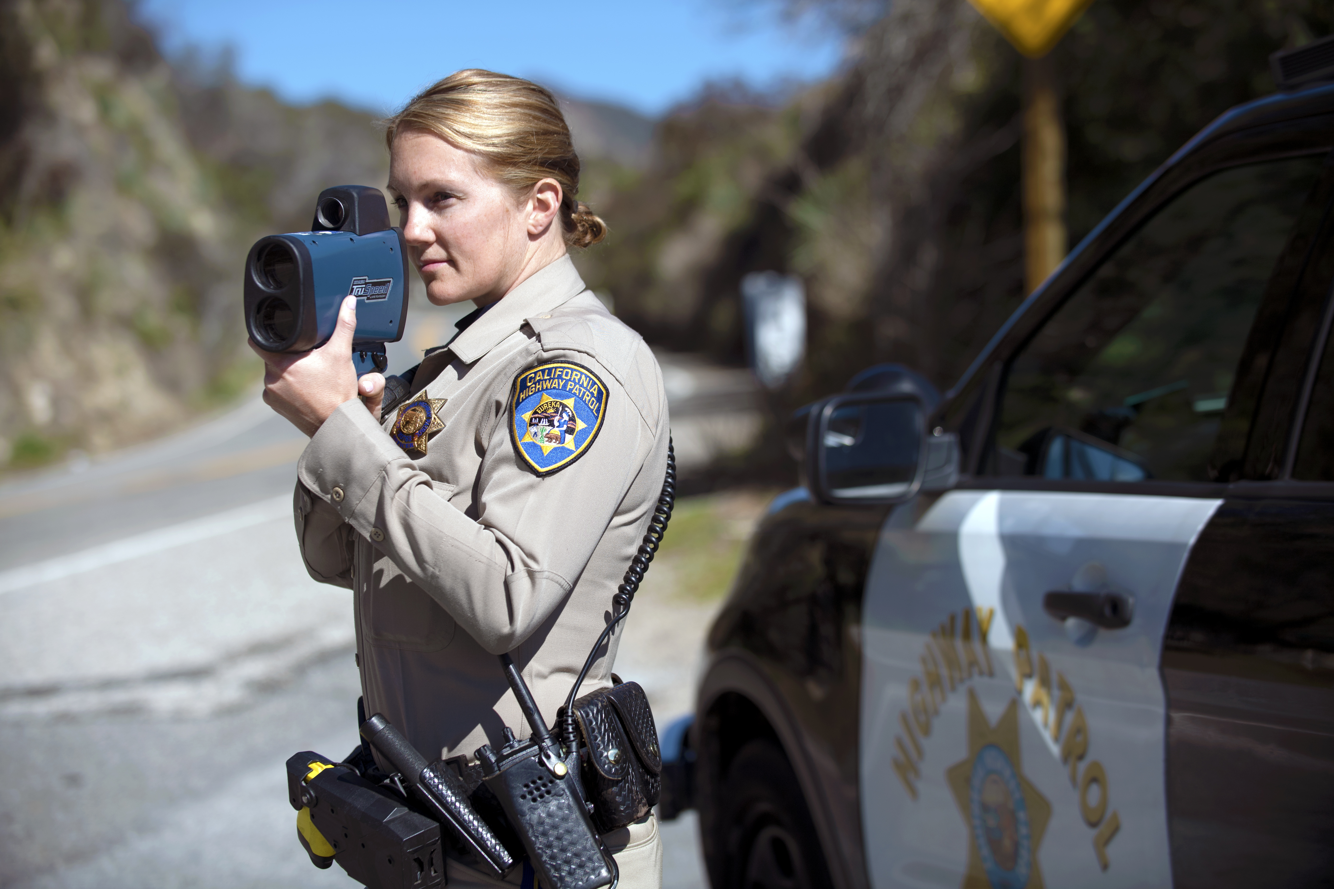 Female Officer on Patrol